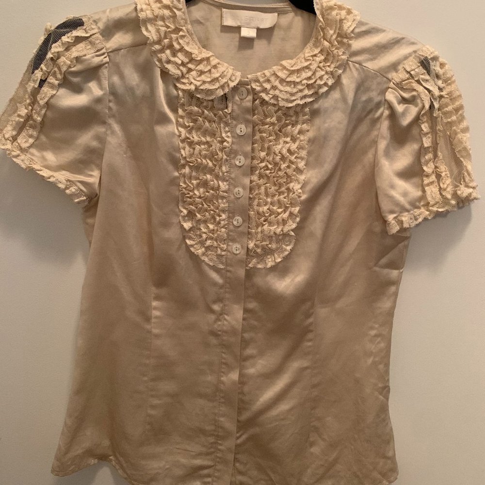 Jill Stuart Cream Blouse Size 2